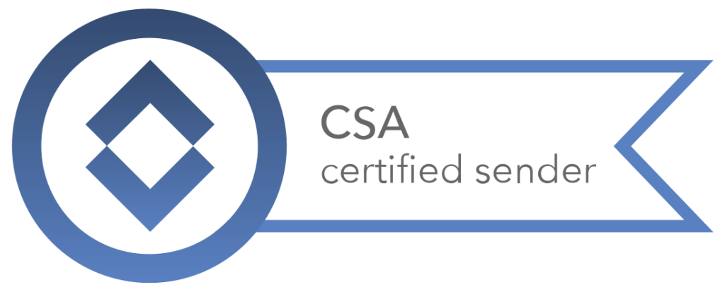 CSA Certified Senders Alliance Trust Seal